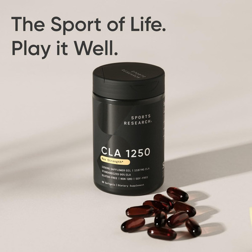Sports Research Cla - 1250mg Com Ácido Linoléico Conjugad...