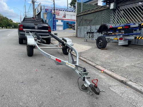 Carretinha Usada Emplacada Para Jet Ski - Galvanizada