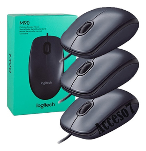 3 Mouse Usb Optico Alambrico Raton Uso Rudo Para Win Y Mac