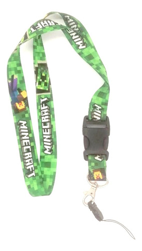 Lanyard Minecraft Llavero Colgante Cinta 