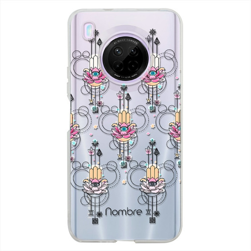 Funda Huawei Mano Fátima Antigolpes Personalizada Con Nombre