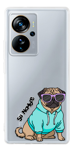 Funda Para Zte Para Mujer Perrito Cool Pug Personalizado