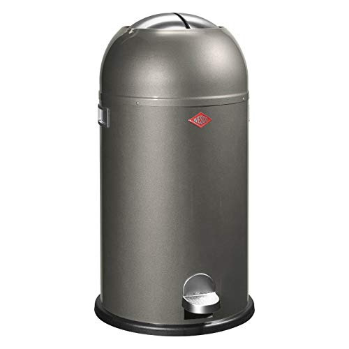 Wesco Kickmaster Poubelle Acier Inoxible Gris Antracita 33 L