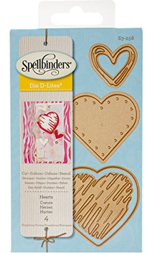 Spellbinders Hearts Etched Wafer Thin Dies