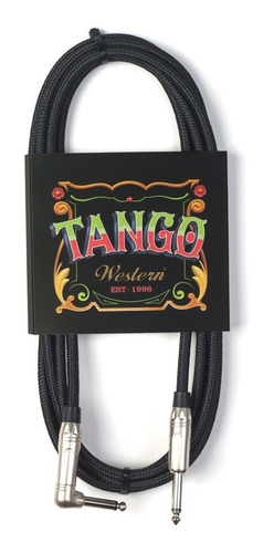 Imagen 1 de 2 de Cable Para Instrumento Tela Negro R-l 6mts Western Mpltx
