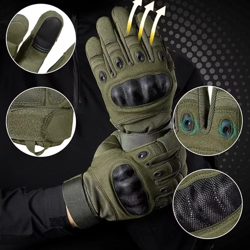 DSPRING Guantes Tácticos para Hombres,Pantalla Táctil Dedo