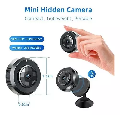 Mini Camara Oculta De Seguridad Espia WiFi 1080P Inalambrica Con Audio y  Video 