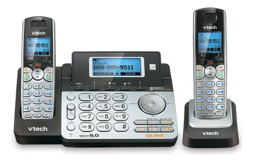 Teléfono Inalámbrico Vtech Ds6151-2 De 2 Líneas Con 2 Auricu