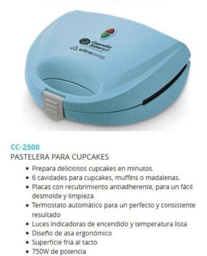 Pastelera Cupcake Ultracomb 2500