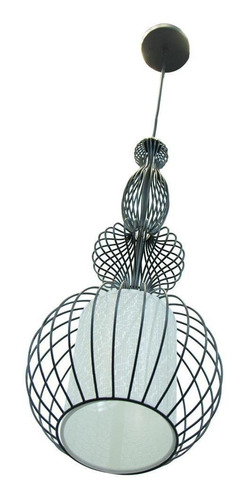 Lámpara De Techo Lumimexico 30611-2 Colgante 60 W. Estructura Negro