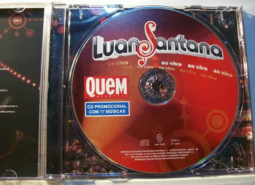 Cd Luan Santana ao Vivo Promo Interprete Luan Santana (2009) [usado]