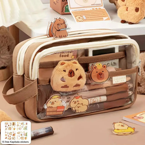 F New Para Capybara Elegante Estuche De Papelería