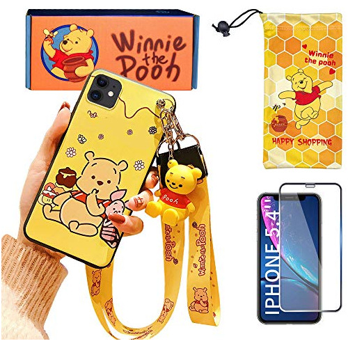 Funda Para iPhone 12 Mini Cute Winnie Cartoon 3d Characte-02