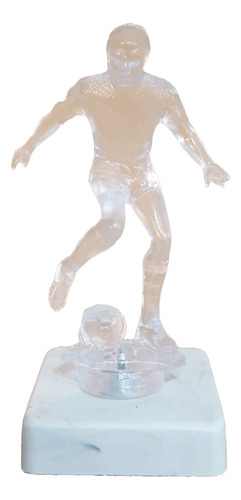 Trofeo Plástico Fútbol Transparente 9,5cm Souvenir Económico