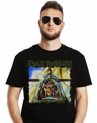 Polera Iron Maiden Aces High Metal Impresión Directa