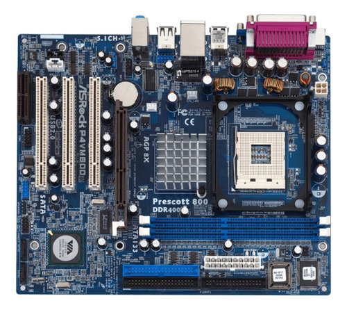 Placa Asrock P4vm800 Socket 478,pentium 4 (Usado)