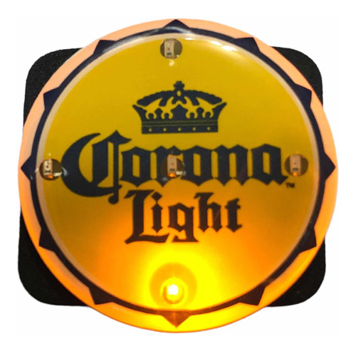 Pin Souvenir Cerveza Corona Light Beer Con Destello Luz Led