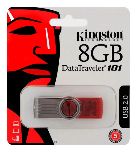 Pendrive 8gb Usb 2.0 Kingston Data Traveler 101