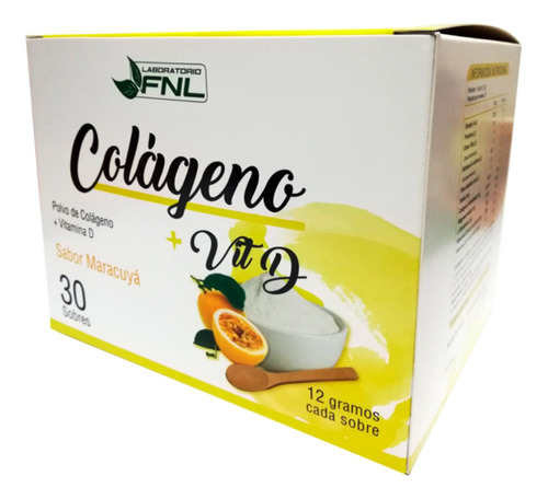 Oferta Colágeno + Vitamina D 360 Grs 30 Sobres 12 Grs C/u 