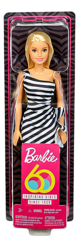 Mattel Barbie Básica Vestido Listrado GJF84 GJF85