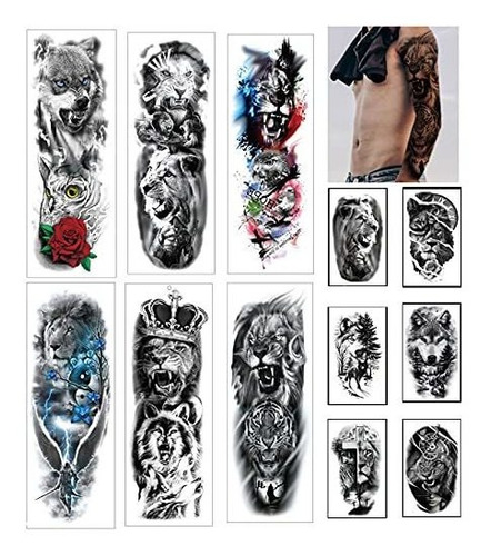 Tatuaje Temporale - Sleeve Tattoos For Men Boys Full Arm Tem