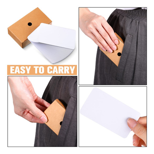 500 Tarjetas De Visita En Blanco 5 X 8.9 Cm Para Notas