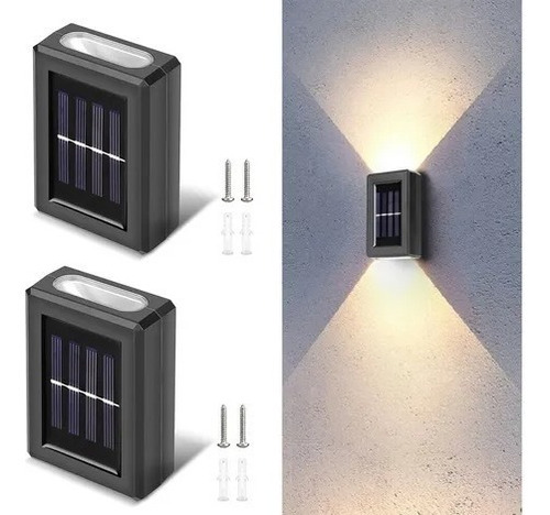 Lampara Farol X 4 Unidades Solar Led Bidireccional Exterior 