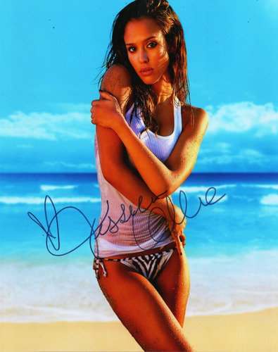 Autógrafo Jessica Alba Foto 8 X 10 Coa 