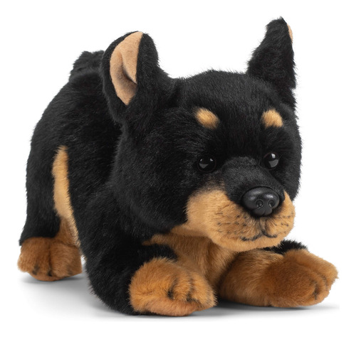 Demdaco Doberman Pinscher - Juguete De Peluche Suave Para N.