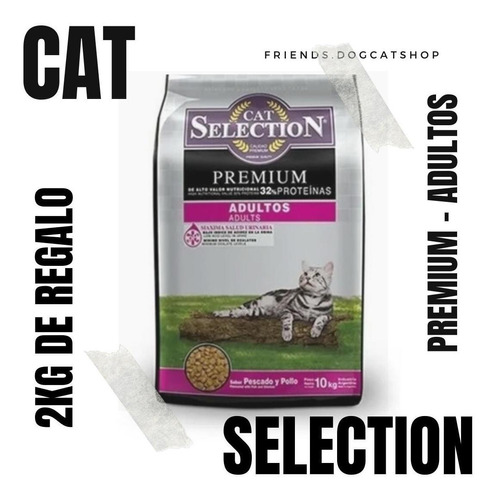  Cat Selection Premium Gato 10kg + 2kg Gratis
