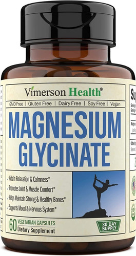 Glicinato De Magnesio 200mg Vim - Unidad a $3782