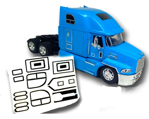 Accesorios Cromos Para Trailer Mack Escala 1:32 New Ray 