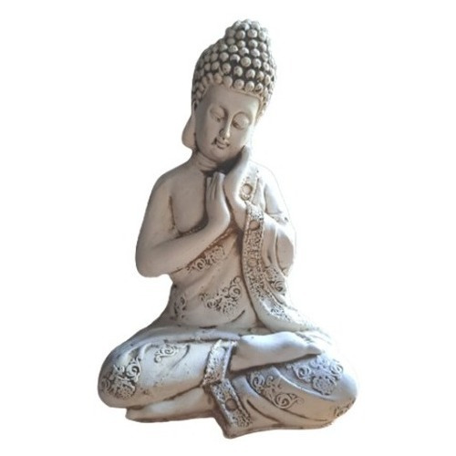 Estatuilla De Buda Prana 28 Cm Resina Interior/exterior