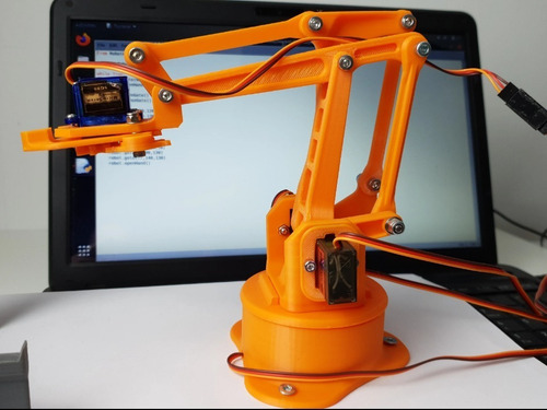 Imagen 5 de 6 de Kit De Brazo Robótico Servo Sg90 Arduino 3d