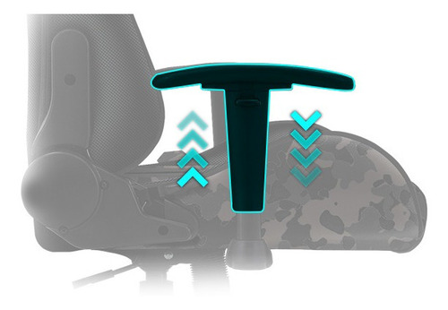 Imagen 6 de 8 de Silla Gamer Thunder X3 Bc3 Camo Admiral