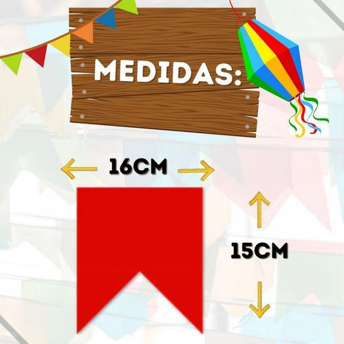 Bandeirinha Festa Junina Plástica 500m Área Externa Atacado