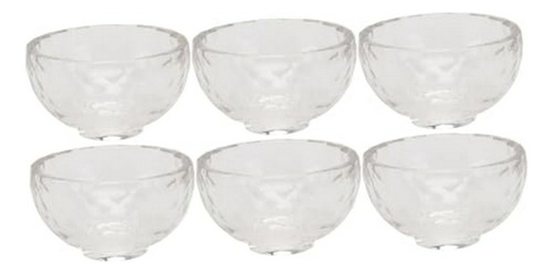 6 Pcs Bowls De Cristal Para Mezclar Mascarillas Y Aceites