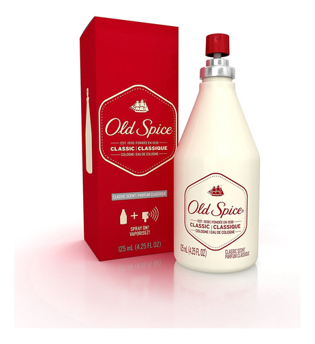 Old Spice Classic Cologne Para  Hombre 125ml.