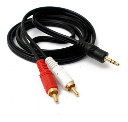 Imagen 1 de 4 de Cable Audio 2 Rca M/plug 3.5 M 1,8m Drac