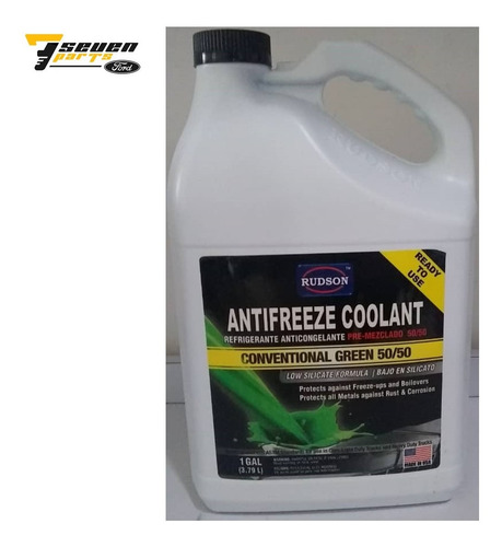 Refrigerante Rudson Antifreeze Coolant Verde 50/50 Galon Spf