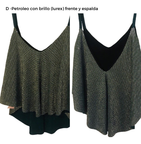 Imagen 6 de 9 de Blusa Crop Top Corto Irregular Suelta Sexy Fiesta Regalo