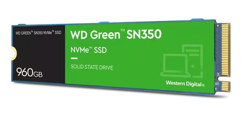 Imagen 2 de 3 de Disco Sólido Ssd Interno Wd Green Sn350 Wds960g2g0c 960gb