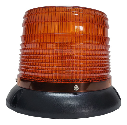 Torreta 70 Hiper Led Mica Ambar Flash Giratoria Iman 12-36v