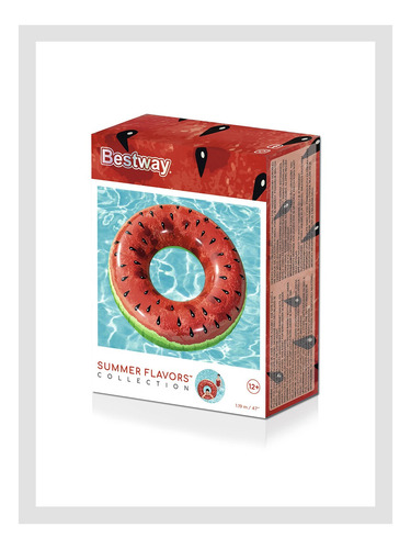 Colchoneta Inflable Agua Pileta Fashion Food Frutas Bestway
