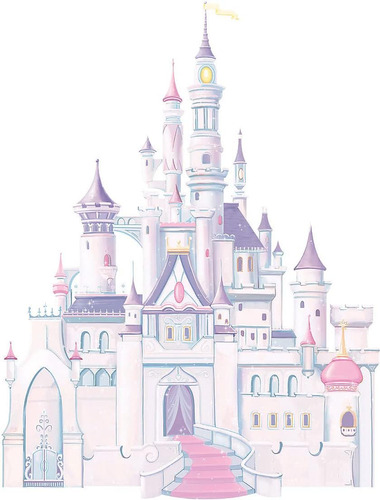 Rmk1546gm Disney Princess Castle Adhesivo De Pared Giga...