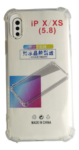 Carcasa Para iPhone XS Transparente Antigolpe