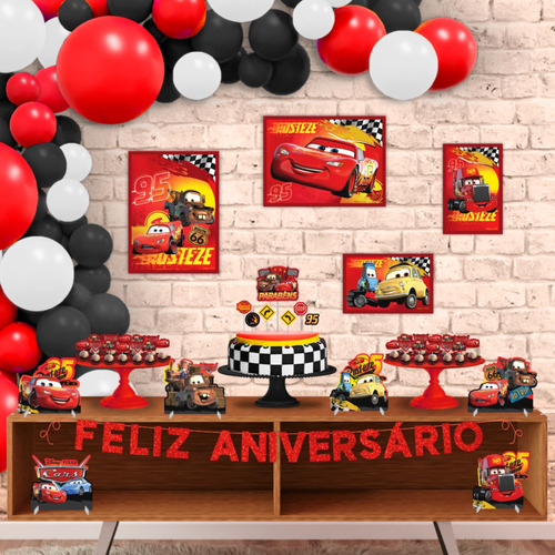 Kit Festa Fácil Carros Mcqueen Decoração De Aniversário