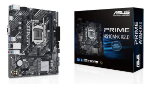 comprar Placa Mãe Asus Prime H510m-k R2.0 Lga 1200 - 90mb1e80-m0eay0