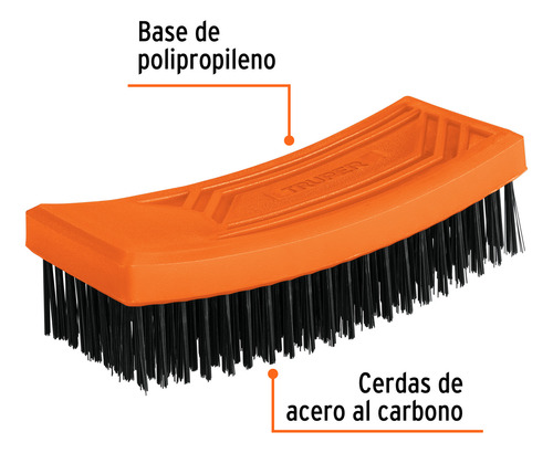 Cepillo De Alambre Rectangular Sin Mango + 3 Mini Cepillos