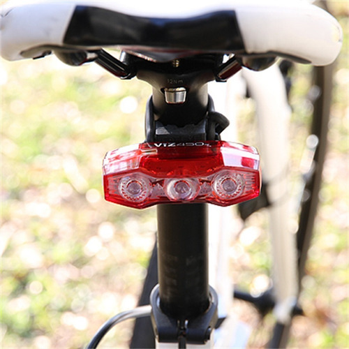Luz Bicicleta Trasera | Cateye Viz-450 Lumens - 65 Hs - Usb Color Rojo